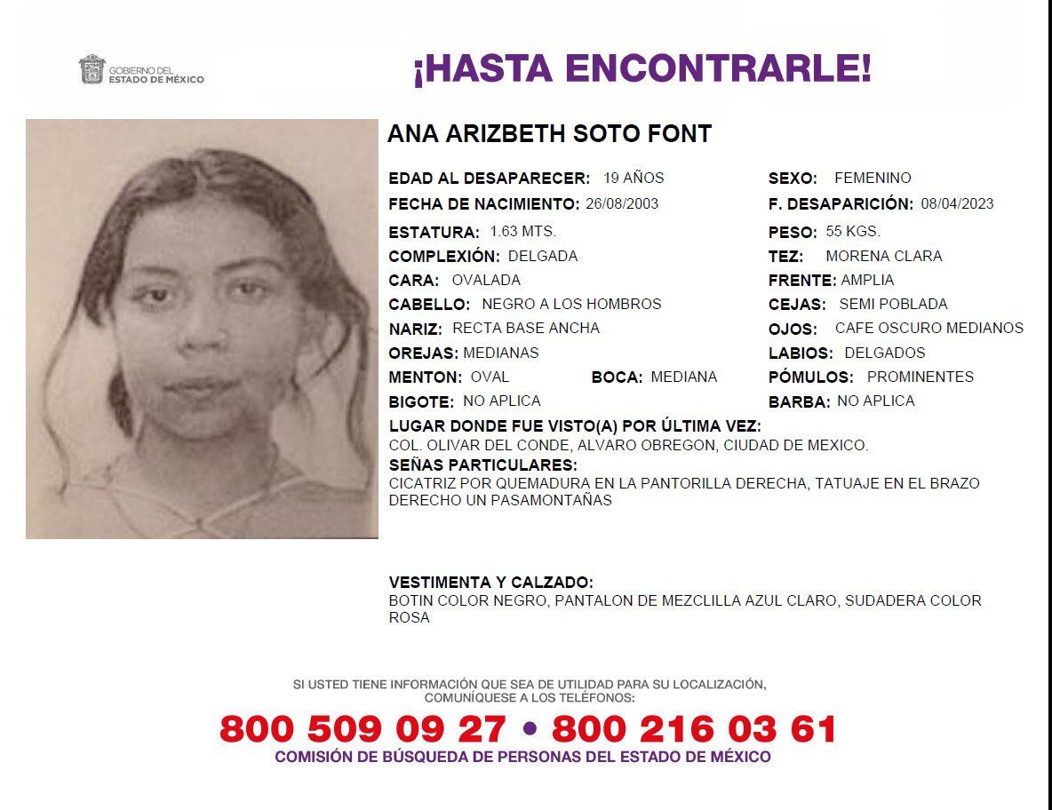 Desaparece rapera mexicana Ana Arizbeth Soto Font
