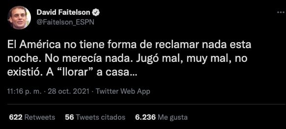 Faitelson se lanzó contra el América tras la final de la Concachampions