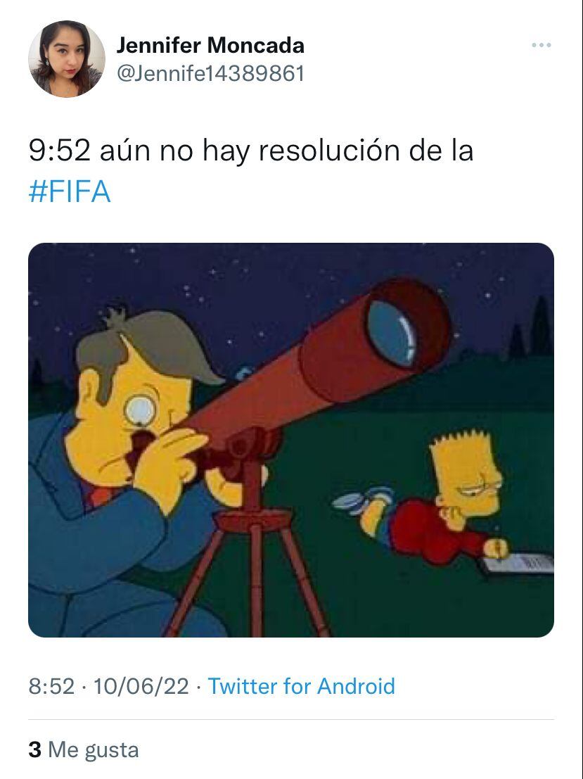Los usuarios en redes estuvieron pendientes desde muy temprano par ver la resolución de la FIFA.