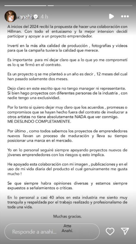 Anahí aclara su relación con Pablo Ahumada