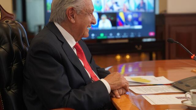 Andrés Manuel López Obrador, Presidente de México, durante la VII Cumbre de la Comunidad de Estados Latinoamericanos y Caribeños (CELAC).