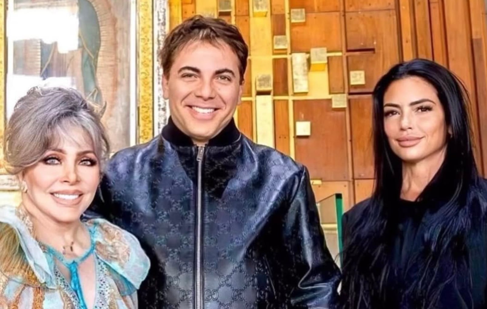 Verónica Castro, Cristian Castro y Mariela Sánchez