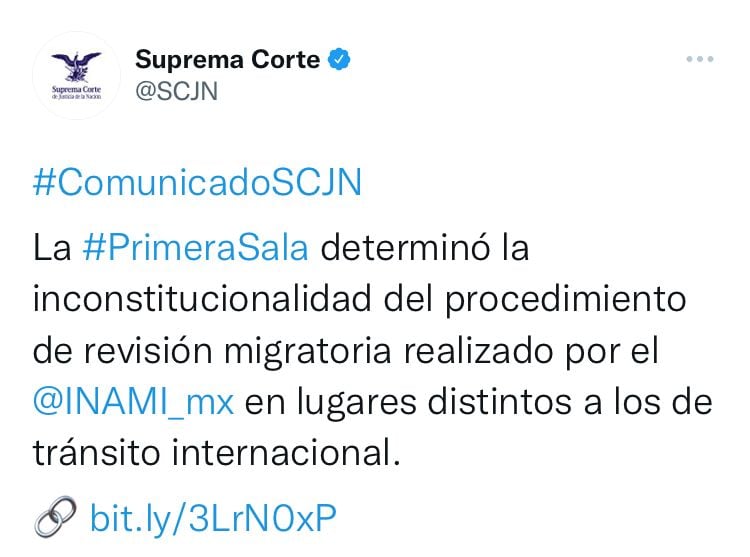 Decisión de la Primera Sala de la SCJN
