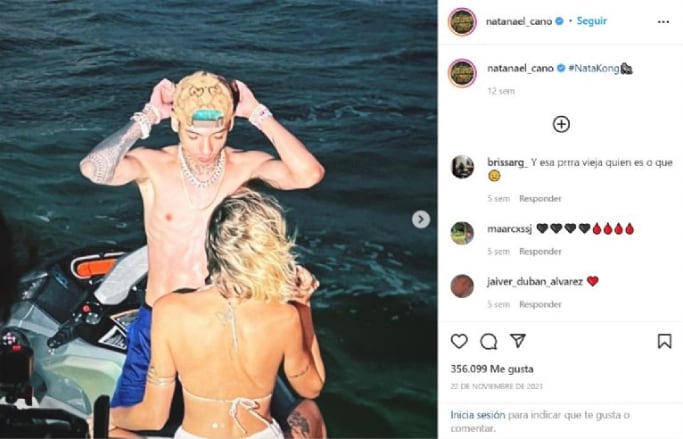 Natanael Cano y su novia
