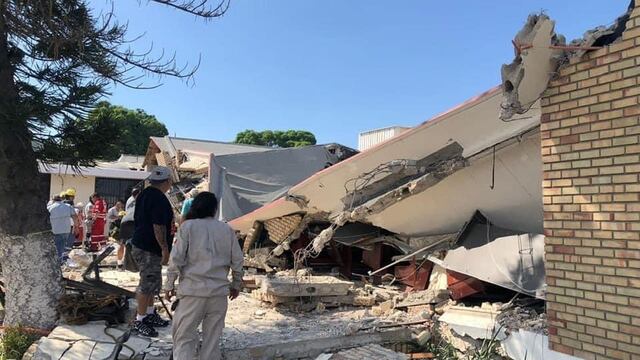 Se desplomó una iglesia en Ciudad Madero, Tamaulipas