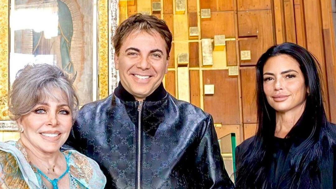 Cristian Castro y Verónica Castro, junto a Mariela Sánchez