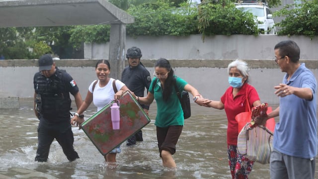 Inundaciones en Acapulco, Guerrero.