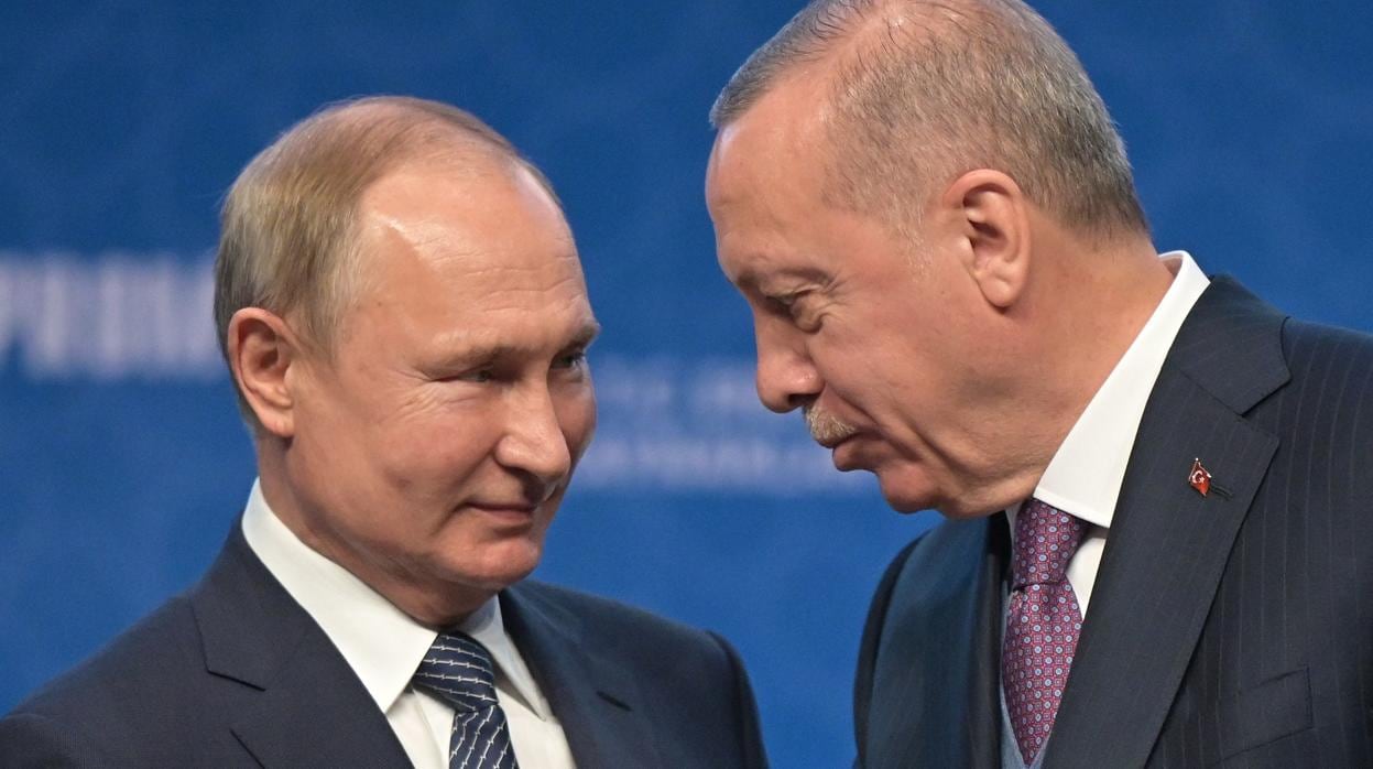 Erdogan Recep Tayyip y Vladimir Putin