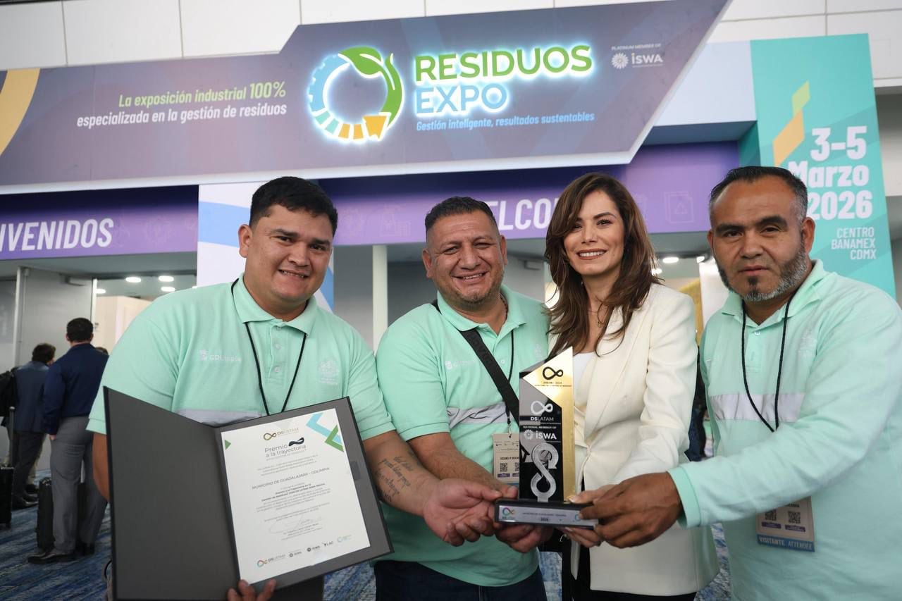 Guadalajara, referente mundial en limpieza: ISWA premia a Vero Delgadillo