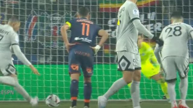 Mbappé falla (Foto: Captura de video)