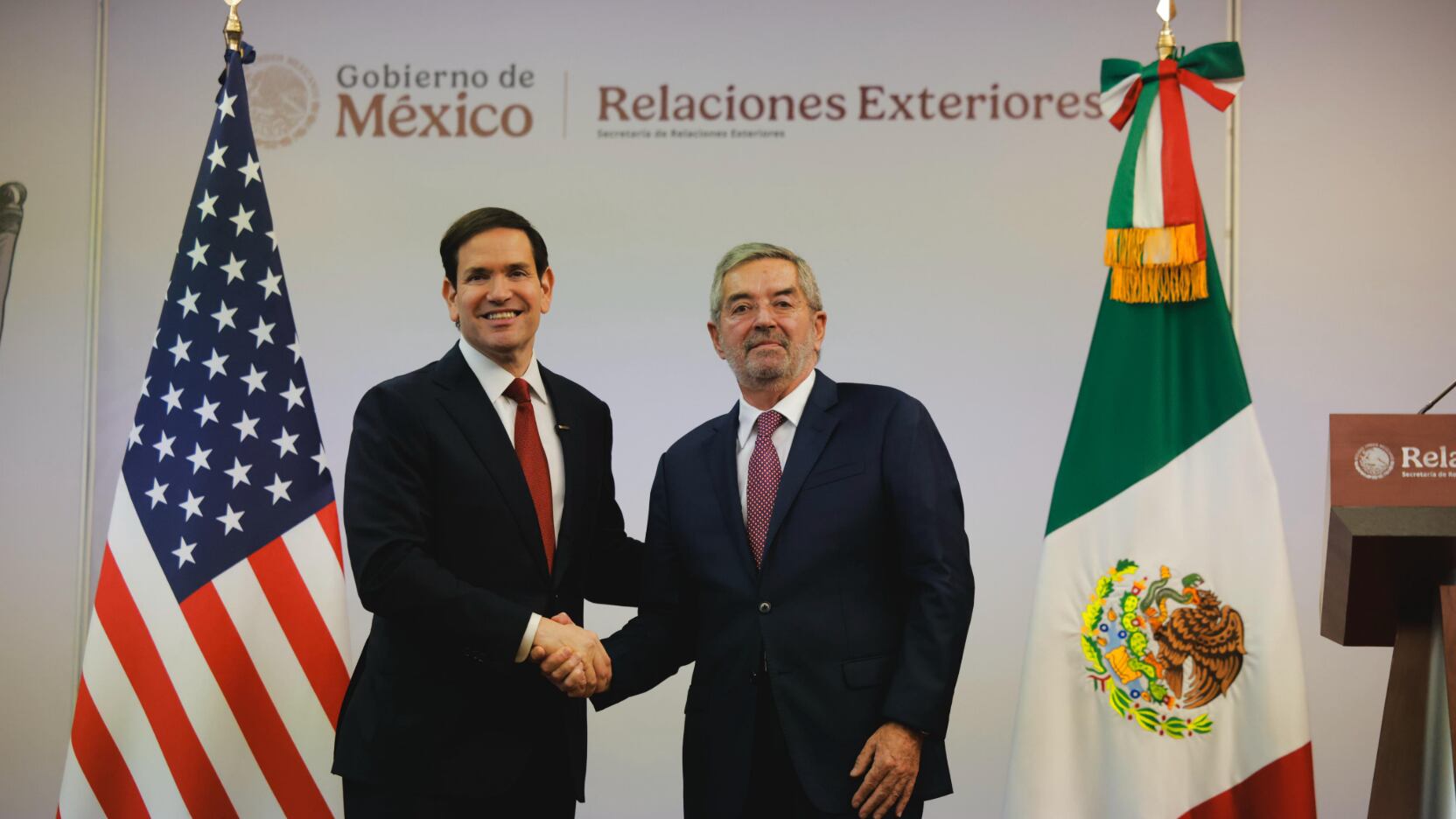De la Fuente, Sheinbaum y Marco Rubio