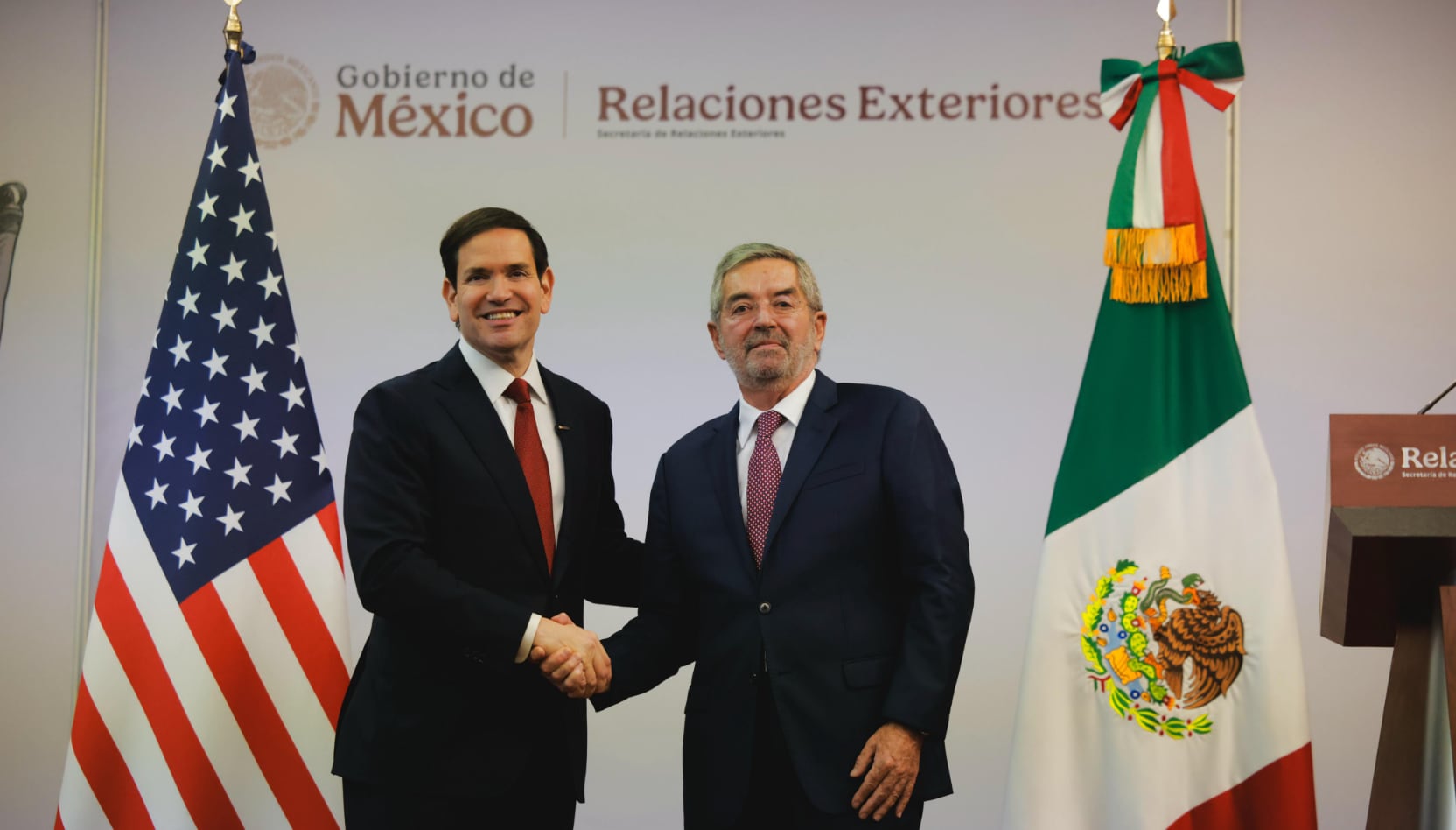 Marco Rubio y Juan Ramón de la Fuente