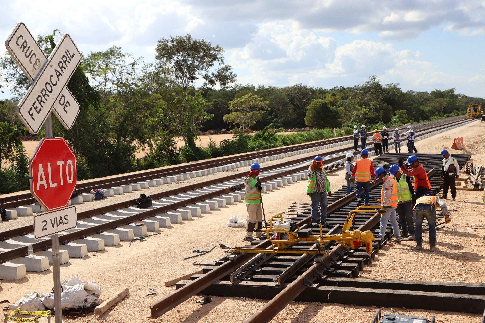 Construcción del Tren Maya