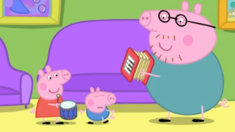 Peppa Pig por Día Mundial del Baterista