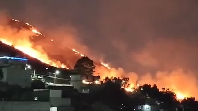 Alerta en Ecatepec: fuerte incendio en Loma de Teopululco avanza con rapidez