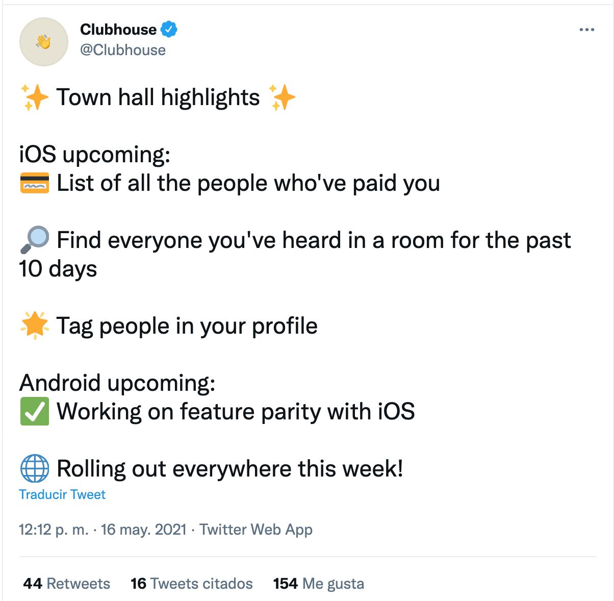 Clubhouse llega a Android
