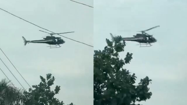 Disparan contra helicóptero de la Comisión de Seguridad en Yecapixtla, Morelos