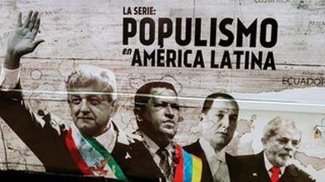Publicidad del documental "Populismo en América Latina"