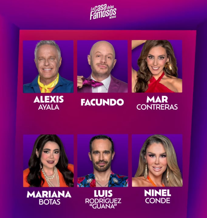 Nominados de la tercera semana en La Casa de los Famosos México 2025
