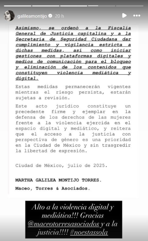 Galilea Montijo y Javier Ceriani