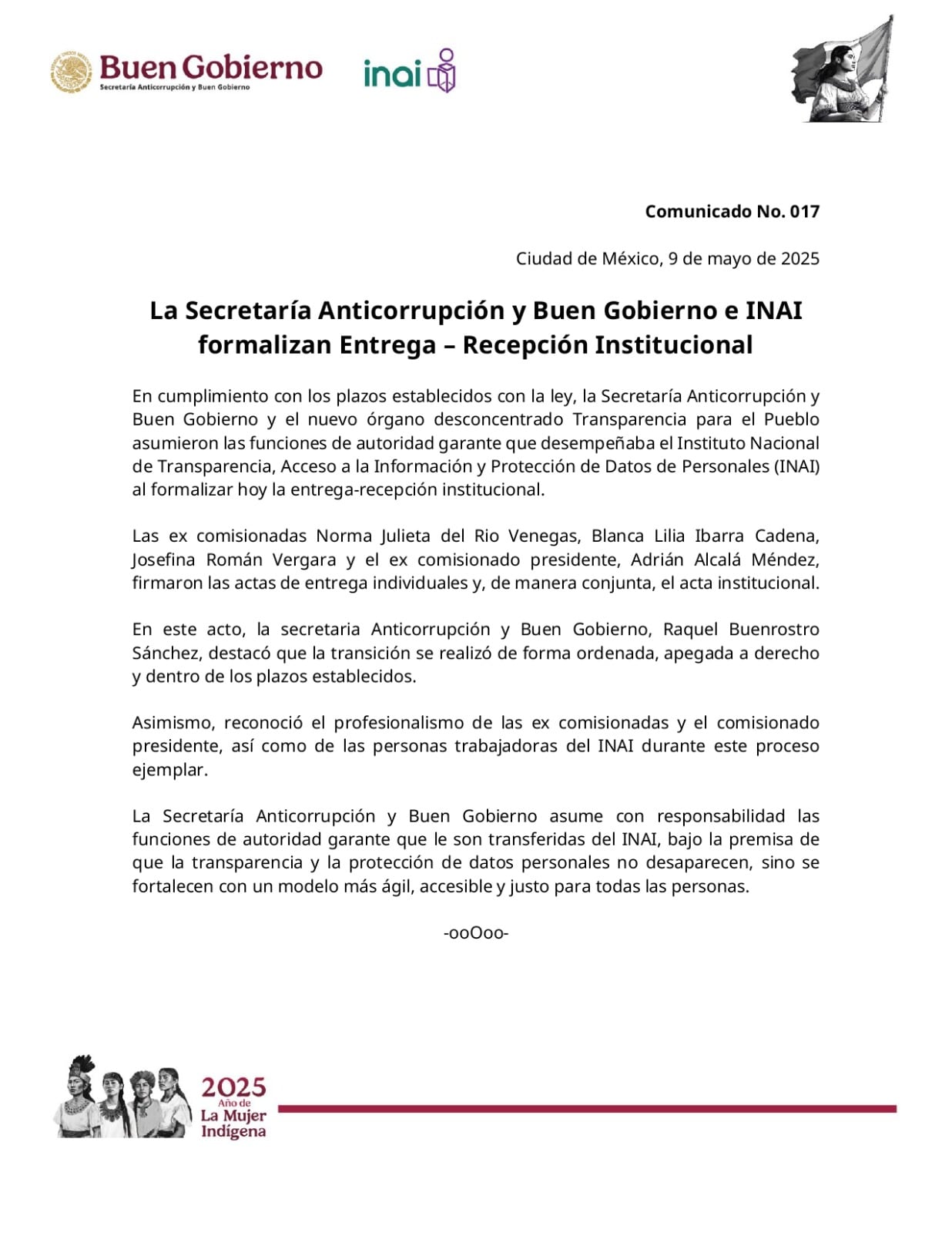 Hoy oficialmente dejó de existir el INAI