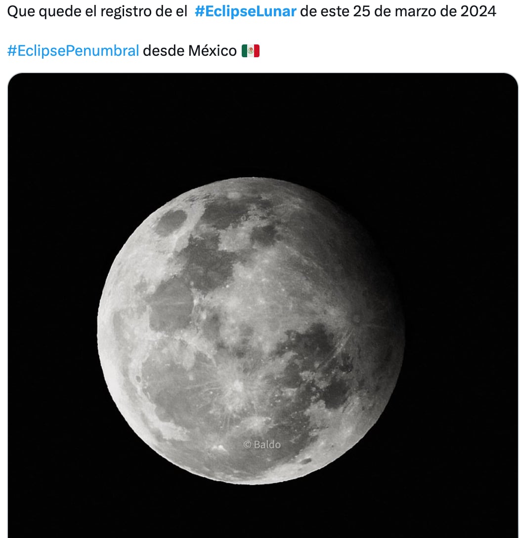 Las mejores fotos del eclipse lunar penumbral desde México