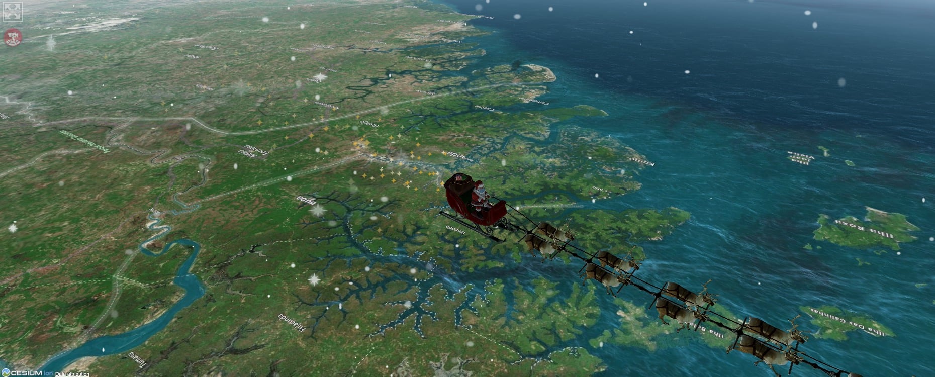 Santa Claus rastreador