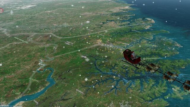 Santa Claus rastreador