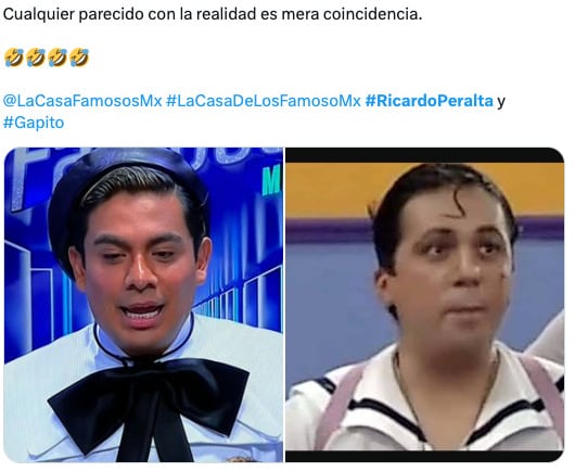 Los memes de Ricardo Peralta por su look en La Casa de los Famosos México 2024
