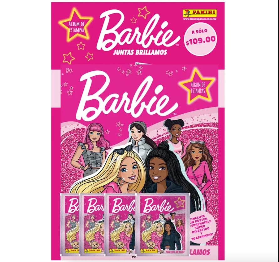 Este es el álbum de estampas de Barbie