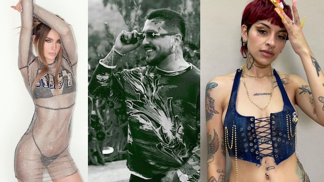 Belinda, Christian Nodal y Cazzu.