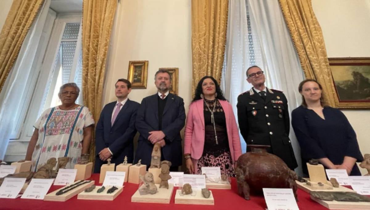Anuncian repatriación de piezas arqueológicas