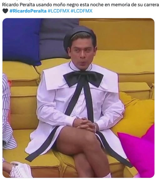 Los memes de Ricardo Peralta por su look en La Casa de los Famosos México 2024