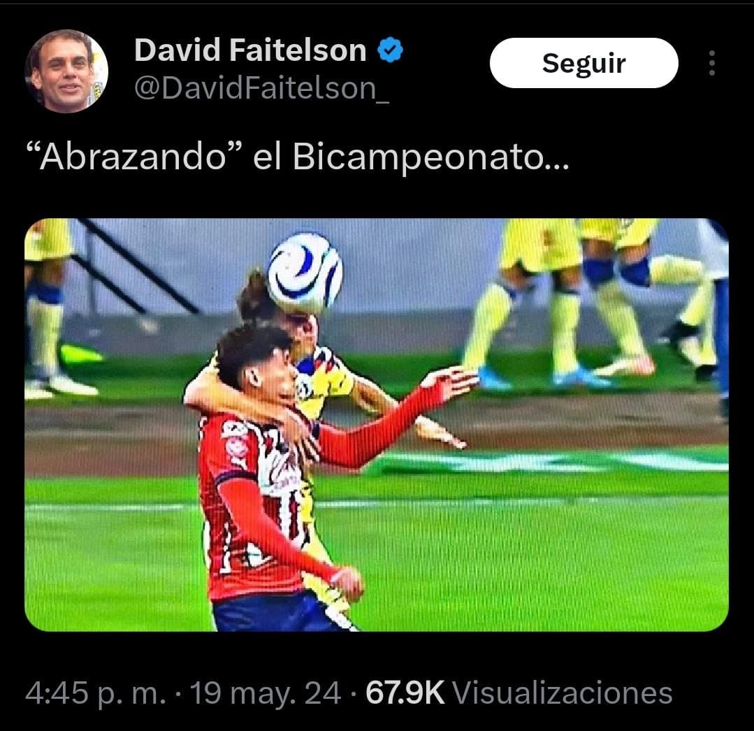 La crítica de David Faitelson sobre América.