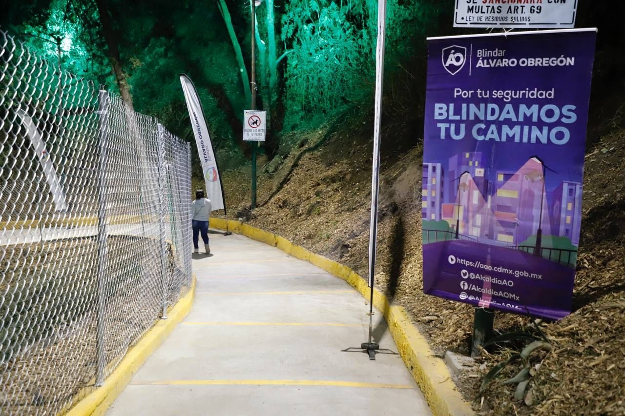 Camino blindado en Álvaro Obregón