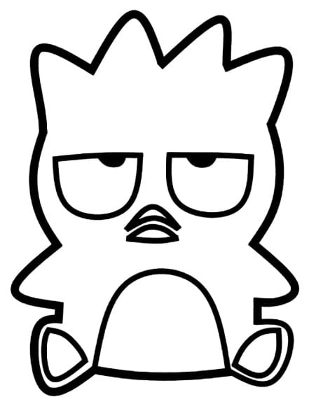 10 dibujos de Badtz-Maru para colorear del indiferente amigo de Hello Kitty y personaje de Sanrio
