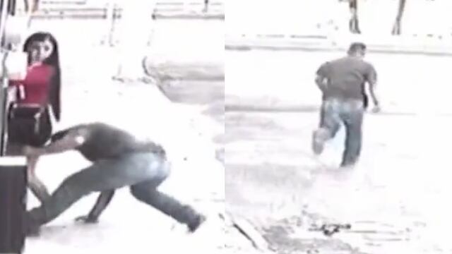 El indignante video de un hombre mordiendo el glúteo a mujer en Celaya, Guanajuato