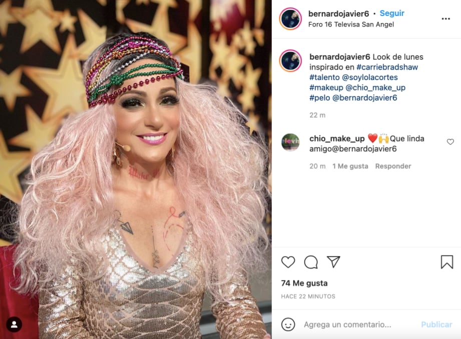 LOLITA CORTÉS CON LOOK DE CARRIE BRADSHAW