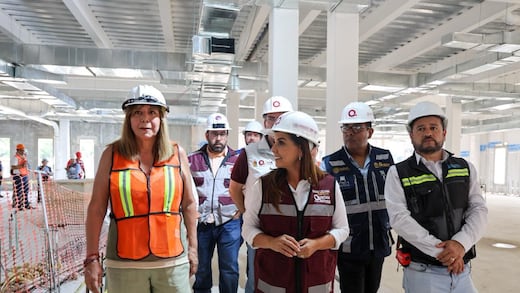 Mara Lezama supervisa construcción del nuevo Hospital General de Chetumal