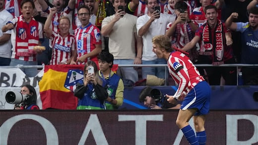 Atlético de Madrid vence 2-0 al Manchester United en la Champions League