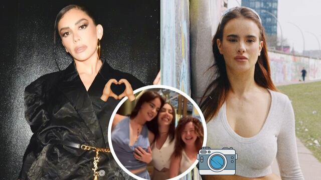 Gala Montes y Karime Pindter con Briggitte Bozzo en el reencuentro del Team Mar.