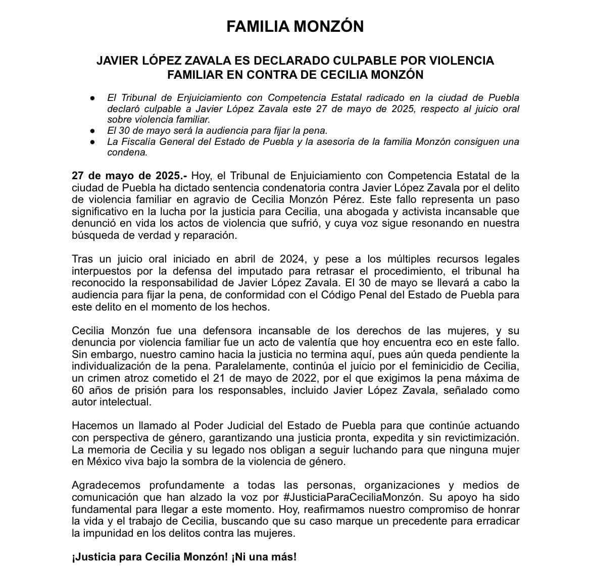 Feminicidio de Cecilia Monzón