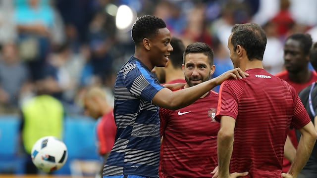 Anthony Martial con la Selección de Francia.