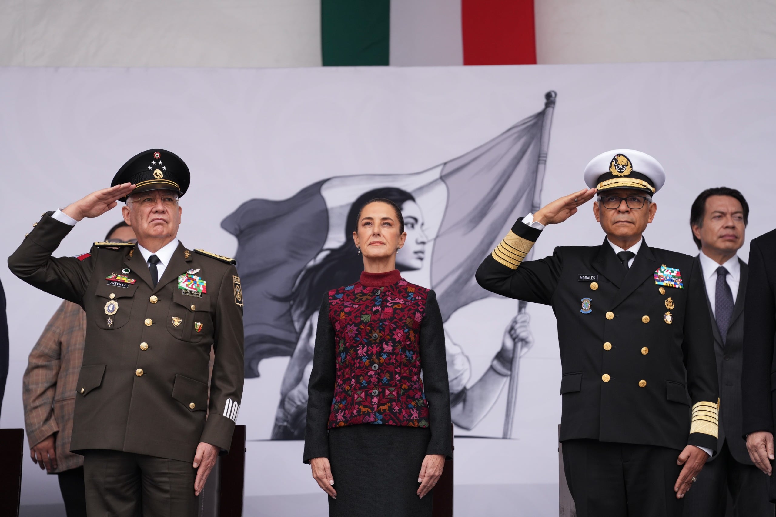 Claudia Sheinbaum en el desfile del 20 de noviembre
