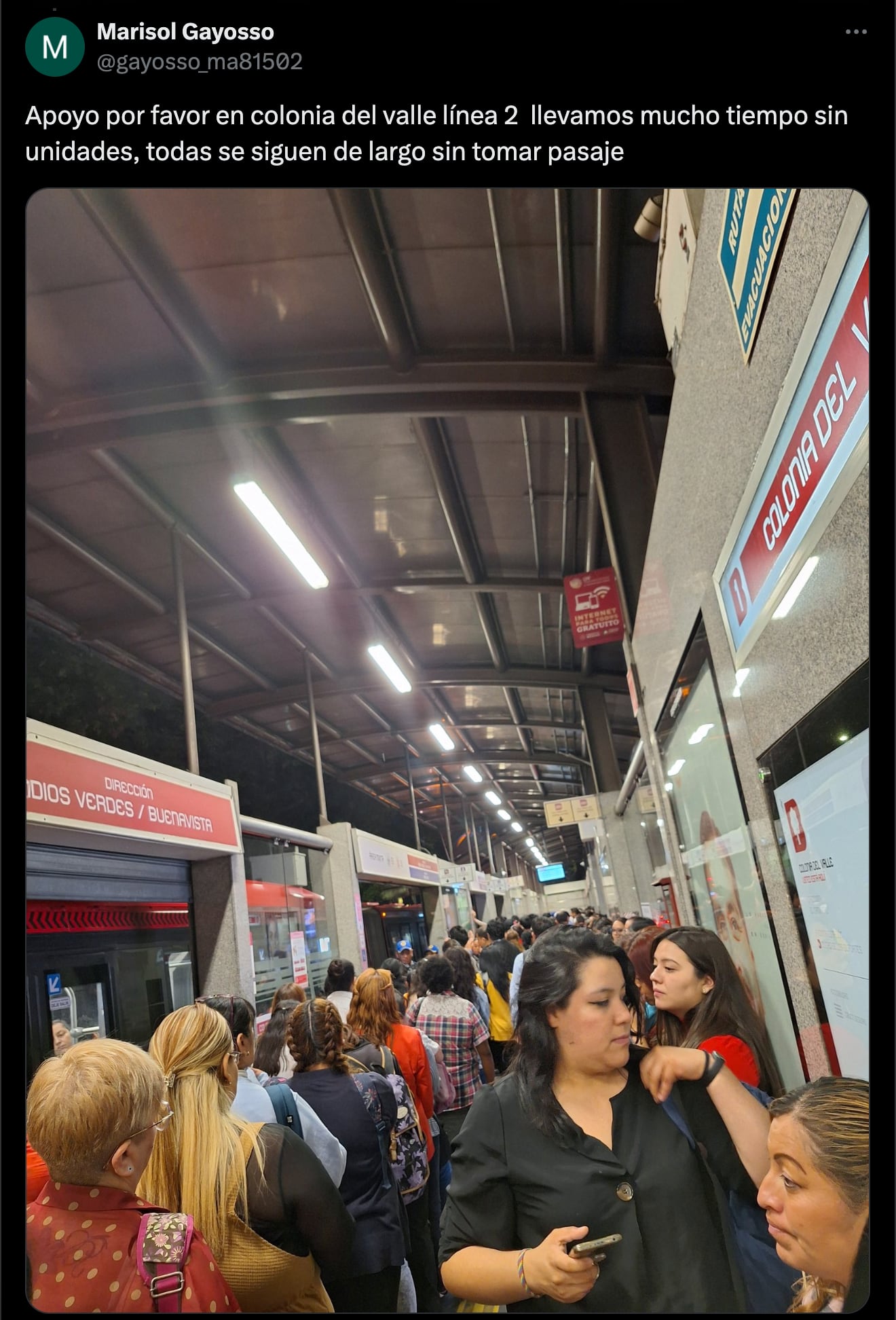 Choque de unidades del Metrobús