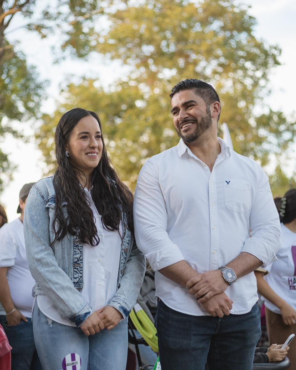 Jorge Magaña y su esposa