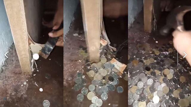 Alcancía en puerta.