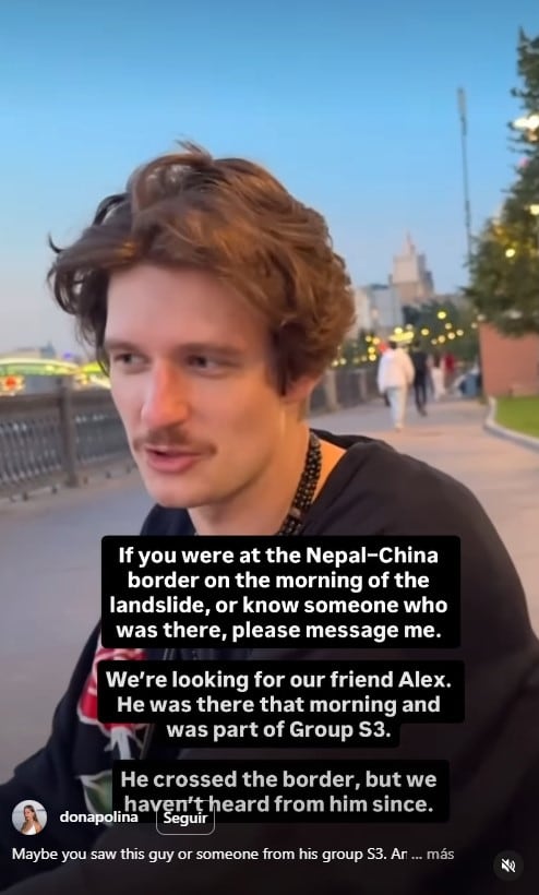 Alex es uno de los más de 80 integrantes de Isha Foundation desaparecidos tras la riada en Nepal