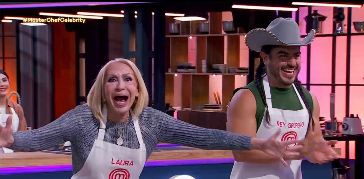 Laura Bozzo y Rey Grupero se besaron en MasterChef Celebrity 2024
