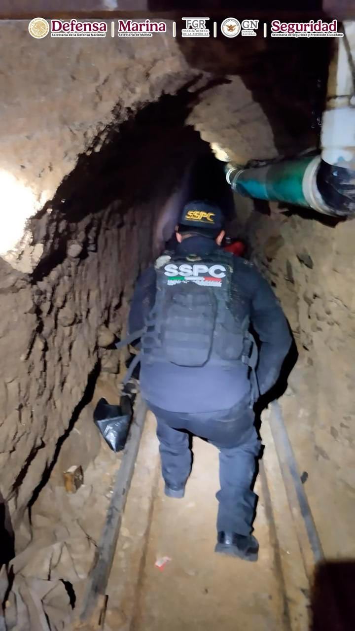 Tijuana, Baja California: Hallan narco túnel de 600 metros que conectaba a México con Estados Unidos